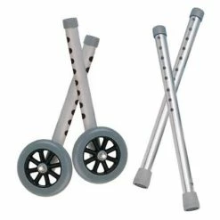Budget 🎁 Mon Ster 5" Extension Wheel And Leg Combo Pack For Drive Medical Walkers 🤩