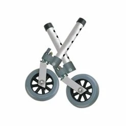 Best reviews of 👏 5" Swivel Wheel With Lock & Rear Glides For Drive Medical Walkers (Set Of 2) 🥰