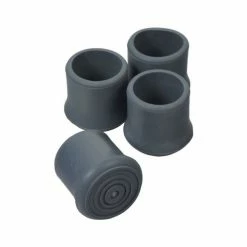 New 🧨 1-1/8" Gray Rubber Tips For Invacare Walkers (Set Of 4) 🔥