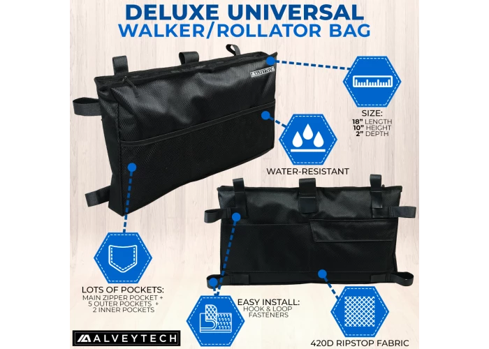 Cheap ๐ AlveyTech Deluxe Universal Walker/Rollator Bag ๐คฉ - Image 6